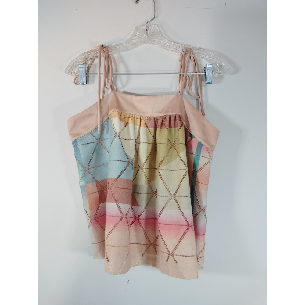 Anthropologie/Akemi + Kin Lattice Tie Strap Camisole Top